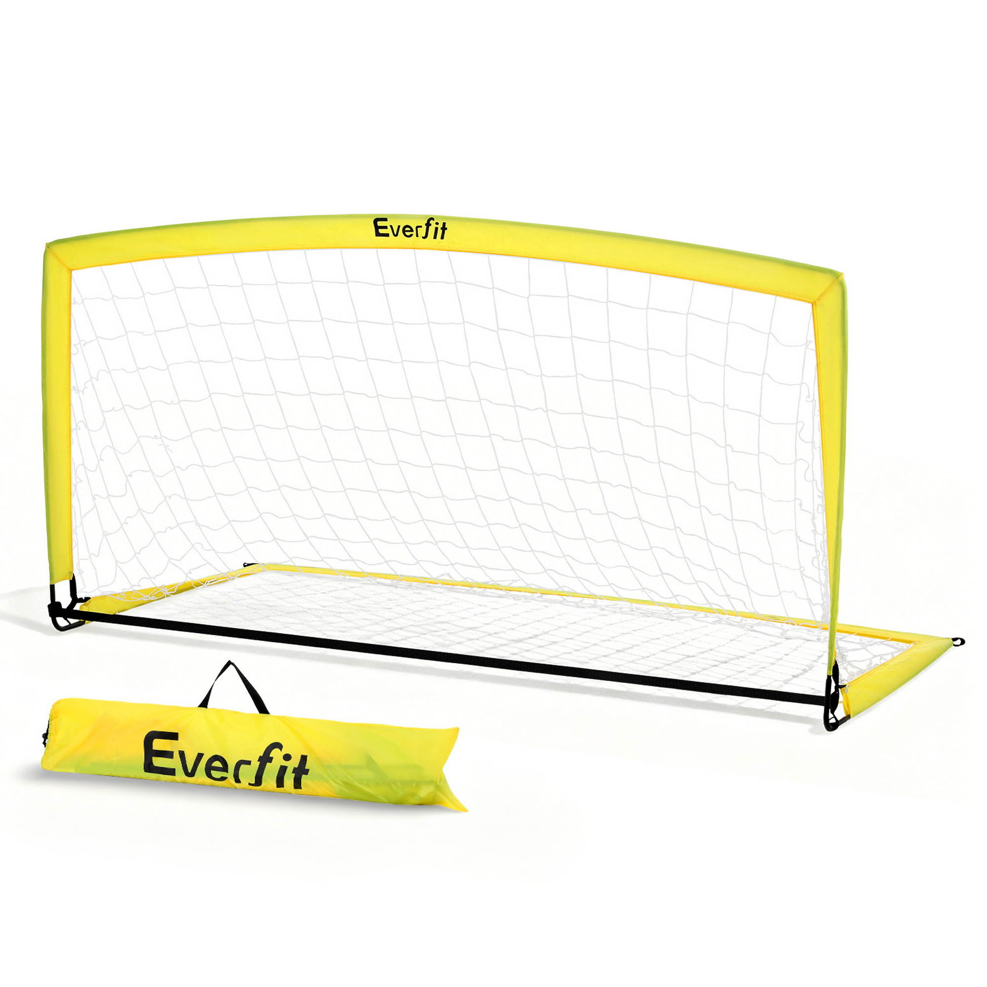 Soccer & Soccer Accessories: Everfit 2m Football Soccer Net Portable Goal Net Rebounder Sports Training