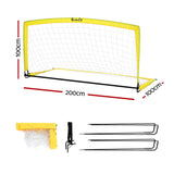 Soccer & Soccer Accessories: Everfit 2m Football Soccer Net Portable Goal Net Rebounder Sports Training