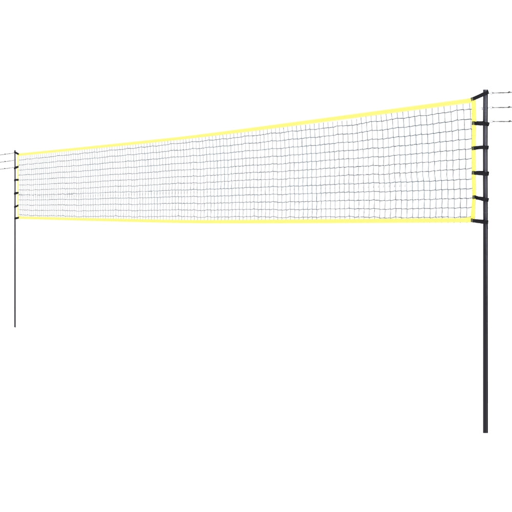 Tennis: Everfit 9M Portable Volleyball Net Set with Ball Boundary Lines Badminton Tennis