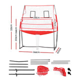 Netball & Netball Accessories: Everfit 8ft Volleyball Net Training Equipment Adjustable Height Portable with Ball and Bag