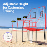 Netball & Netball Accessories: Everfit 8ft Volleyball Net Training Equipment Adjustable Height Portable with Ball and Bag