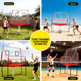 Netball & Netball Accessories: Everfit 8ft Volleyball Net Training Equipment Adjustable Height Portable with Ball and Bag