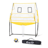 Soccer & Soccer Accessories: Everfit 8ft Volleyball Net Free-standing Adjustable Height Portable with Ball and Bag