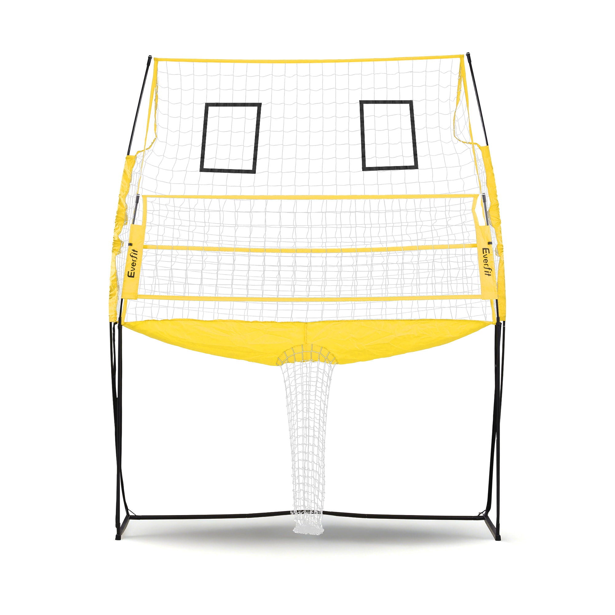 Soccer & Soccer Accessories: Everfit 8ft Volleyball Net Free-standing Adjustable Height Portable with Ball and Bag