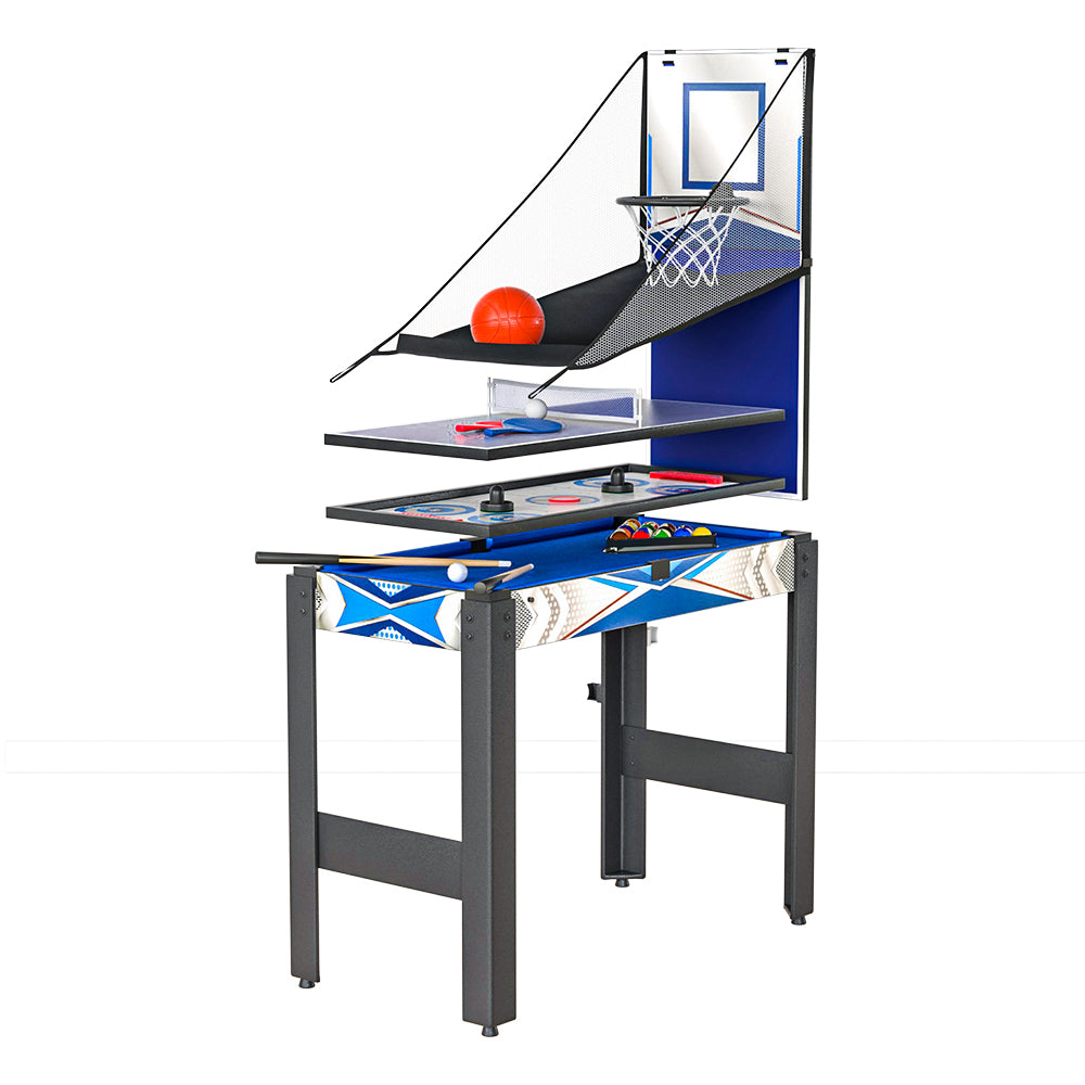 Activity Games: 5-In-1 Game Table Pool Table Tennis Air Hockey Basketball Arcade Gift