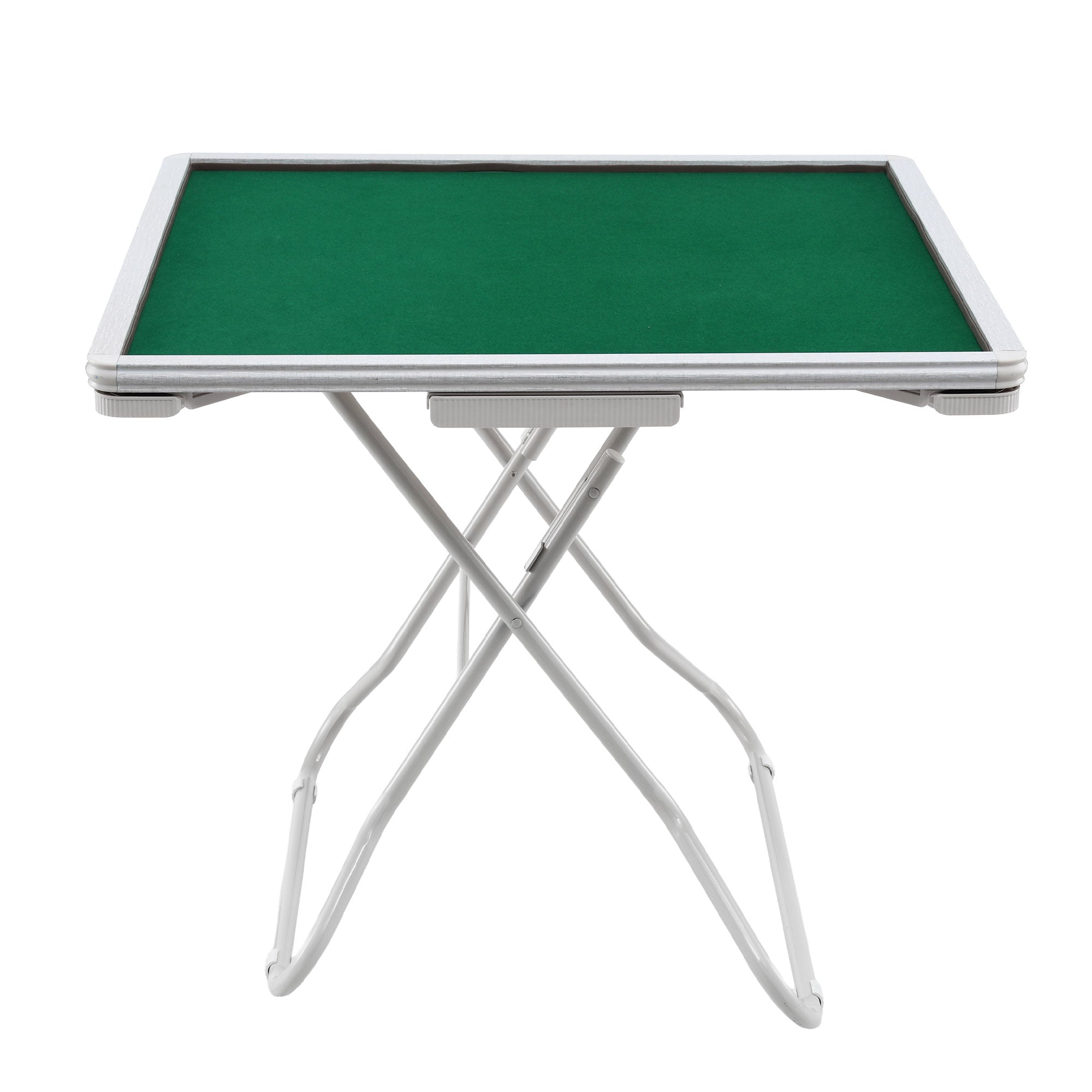 Activity Games: Folding Mahjong Table for Home with 4 Drawers and Cup Holders Green