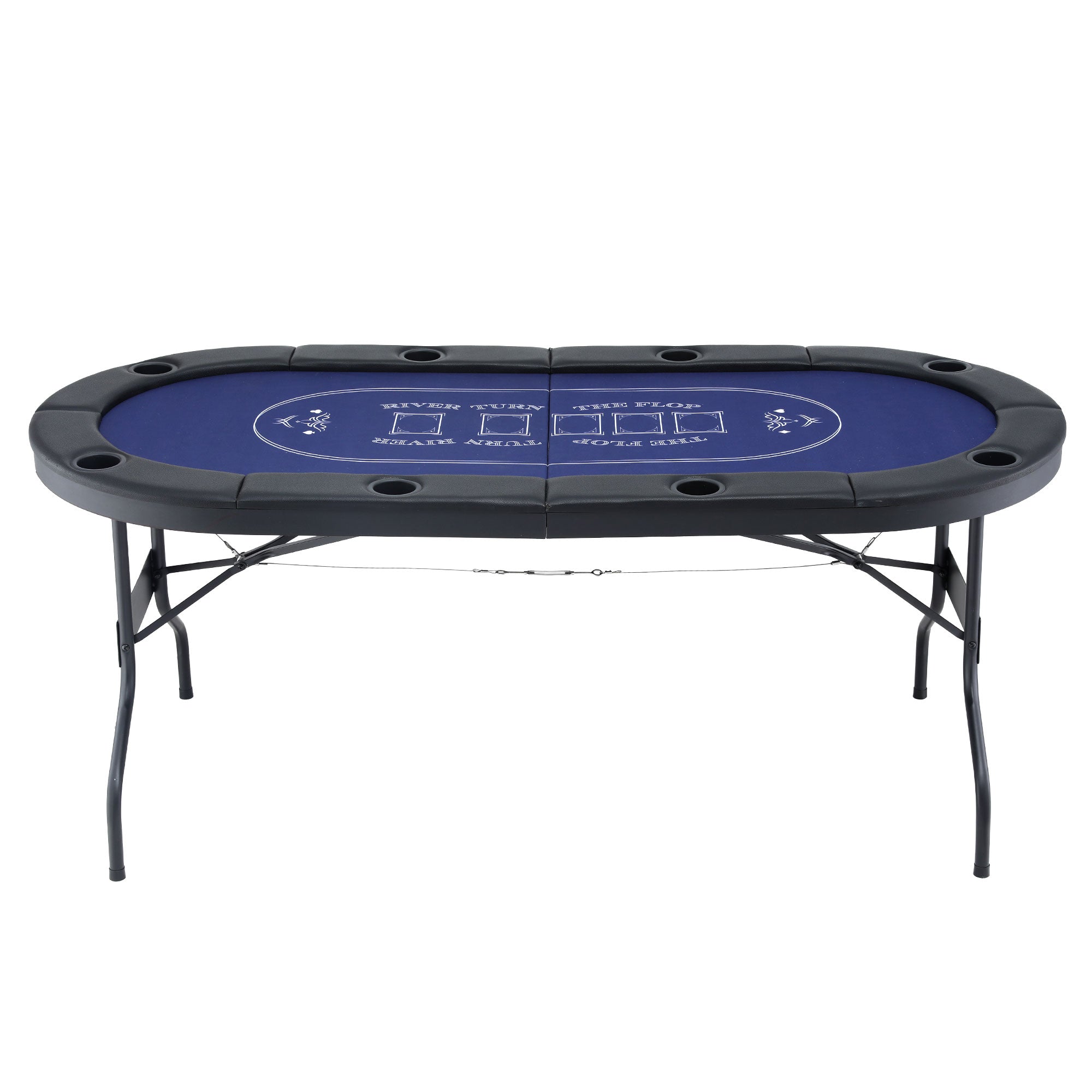 Activity Games: Poker Table Top Folding Poker Table 8 Player 183cm
