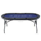 Activity Games: Poker Table Top Folding Poker Table 8 Player 183cm