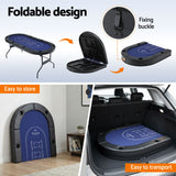 Activity Games: Poker Table Top Folding Poker Table 8 Player 183cm