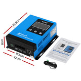 Batteries & Generators: Giantz 60A MPPT Solar Charge Controller Auto 12V/24V/36V/48V Battery Regulator