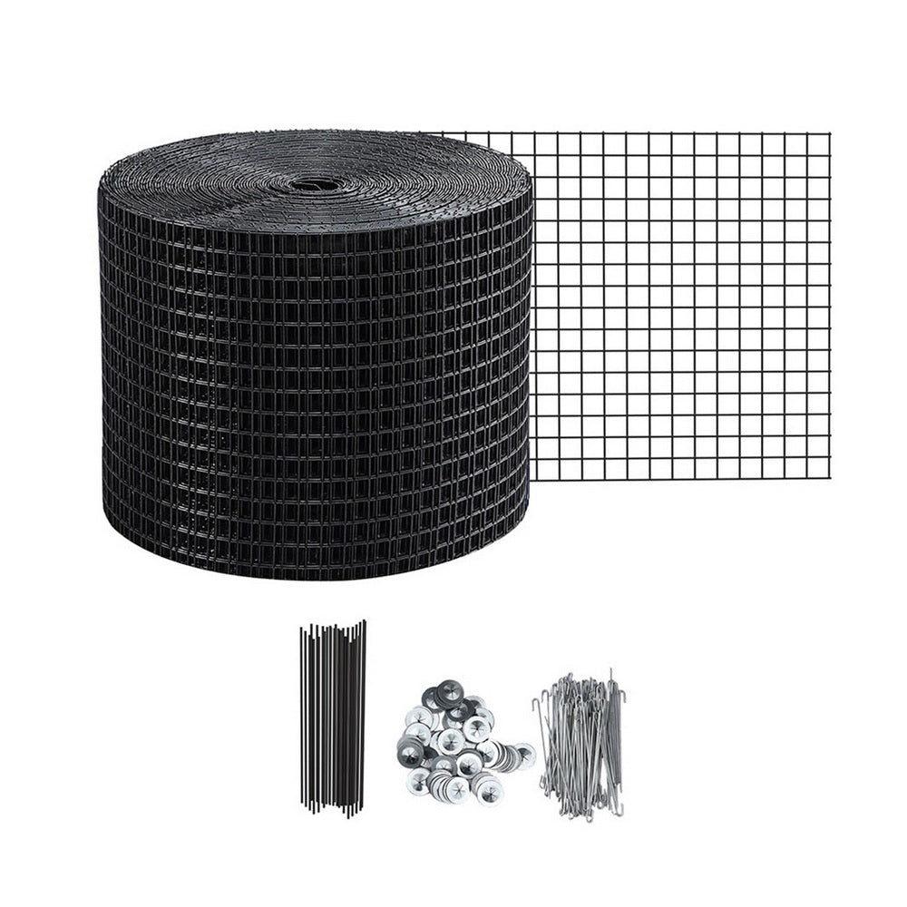 Portable Solar Panels: Gardeon 20cm x 30M Solar Panel Bird Guard Mesh Critter Guard Roll Kit with Rust-Proof PVC Coating