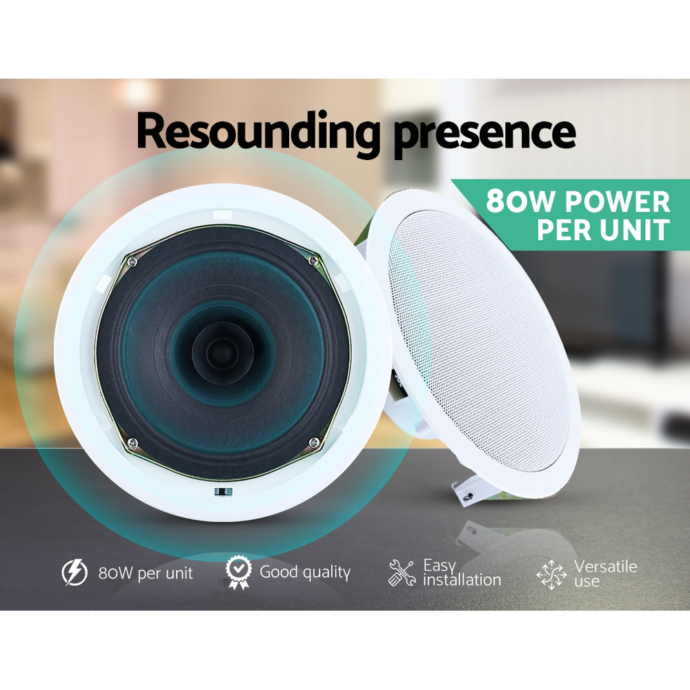 Audio Speakers: Giantz 6 Inch Ceiling Speakers In Wall Speaker Home Audio Stereos Tweeter 4pcs