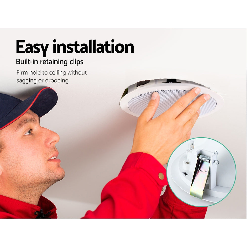 Audio Speakers: Giantz 6 Inch Ceiling Speakers In Wall Speaker Home Audio Stereos Tweeter 8pcs