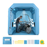 Automotive Repair & Speciality Tools: Giantz Inflatable Paint Booth 2.5X2.5X3M Inflatable Spray Booth with 550W Powerful Blower and Air Filter System, Round Roof with Light Hook, for Painting Bicycle, Motorcycle, Furniture Refinishing DIY