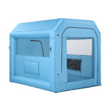 Automotive Repair & Speciality Tools: Giantz Inflatable Paint Booth 2.5X2.5X3M Inflatable Spray Booth with 550W Powerful Blower and Air Filter System, Round Roof with Light Hook, for Painting Bicycle, Motorcycle, Furniture Refinishing DIY