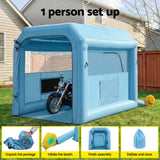 Automotive Repair & Speciality Tools: Giantz Inflatable Paint Booth 2.5X2.5X3M Inflatable Spray Booth with 550W Powerful Blower and Air Filter System, Round Roof with Light Hook, for Painting Bicycle, Motorcycle, Furniture Refinishing DIY