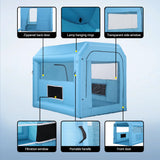 Automotive Repair & Speciality Tools: Giantz Inflatable Paint Booth 2.5X2.5X3M Inflatable Spray Booth with 550W Powerful Blower and Air Filter System, Round Roof with Light Hook, for Painting Bicycle, Motorcycle, Furniture Refinishing DIY