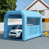 Automotive Repair & Speciality Tools: Giantz Inflatable Paint Booth 2.5X2.5X3M Inflatable Spray Booth with 550W Powerful Blower and Air Filter System, Round Roof with Light Hook, for Painting Bicycle, Motorcycle, Furniture Refinishing DIY
