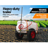Herbicides: Giantz Weed Sprayer 100L Trailer 1.5M Boom Garden Spray