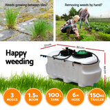Herbicides: Giantz Weed Sprayer 100L Trailer 1.5M Boom Garden Spray