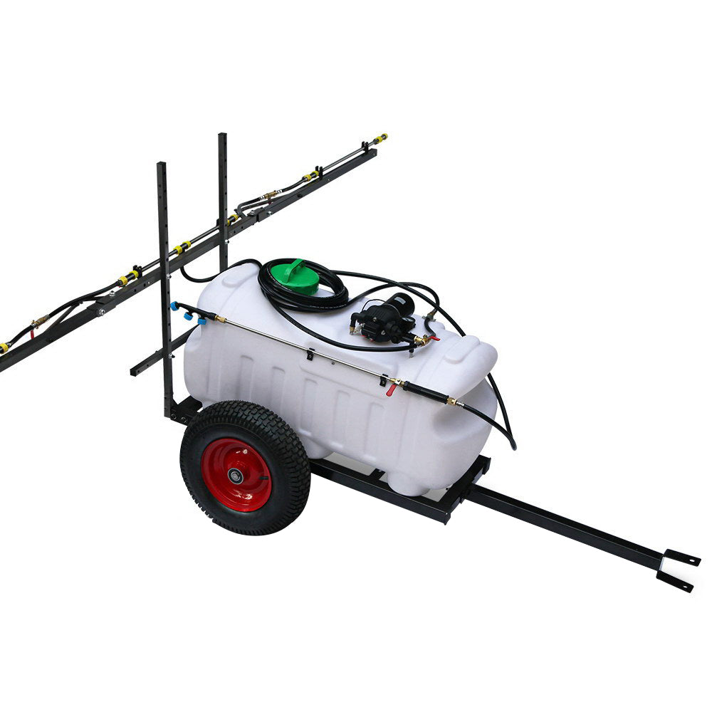 Herbicides: Giantz Weed Sprayer 100L Trailer 3M Boom Garden Spray