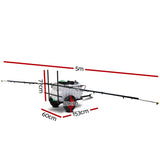 Herbicides: Giantz Weed Sprayer 100L Trailer 5M Boom Garden Spray