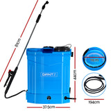 Herbicides: Giantz Weed Sprayer Electric 16L Knapsack Backpack Pesticide Spray Farm Garden