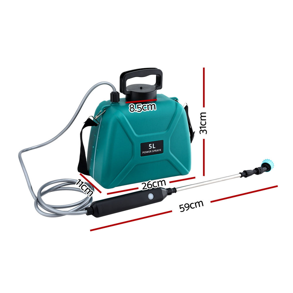 Herbicides: Giantz Weed Sprayer Garden Sprayer USB Charging Electric Shoulder Sprayer 5L