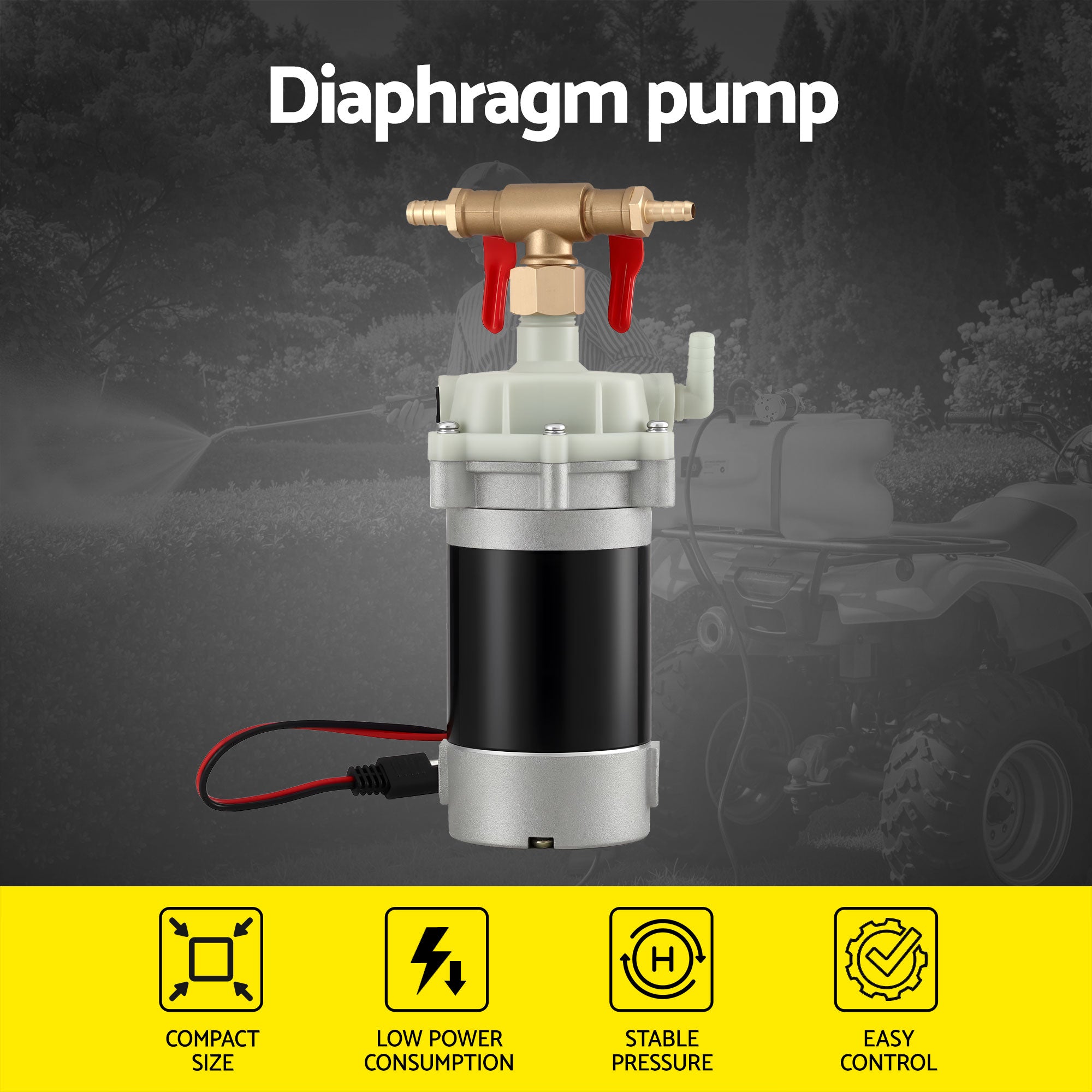 Herbicides: Giantz Garden Pump Sprayer Pressure Sprayer Pump 12V Diaphragm Sprayer Pump