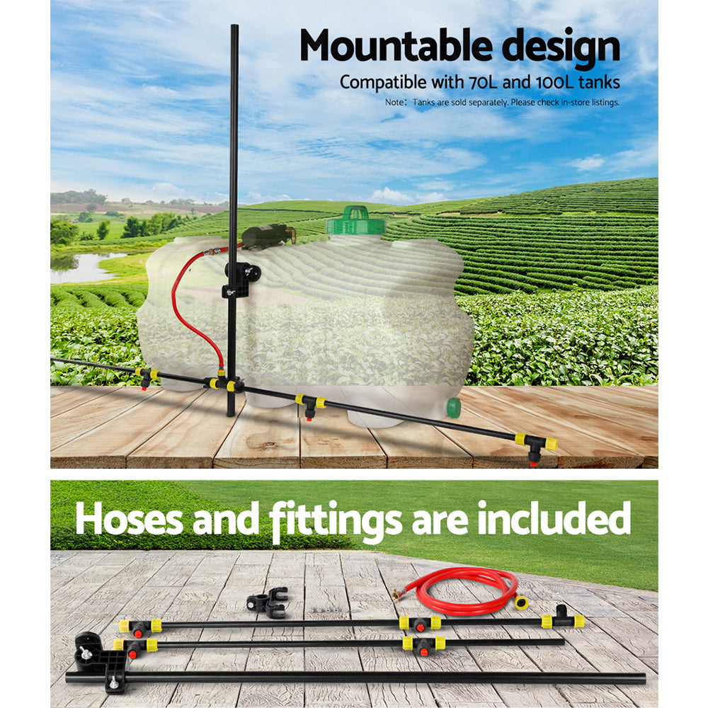 Herbicides: Giantz Weed Sprayer 1.5M Boom 70/ 100L Garden Spray