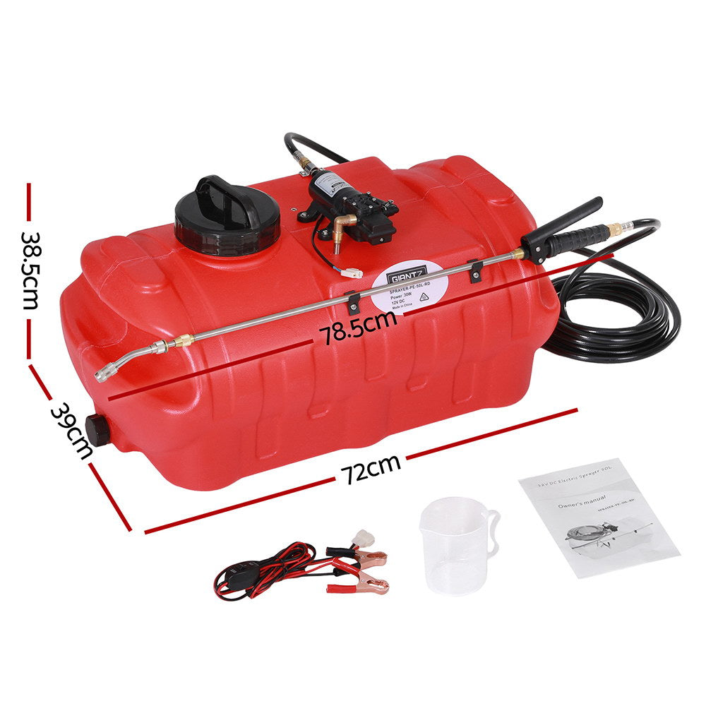 Herbicides: Giantz 50L Weed Sprayer Boom Pump Spot Spray
