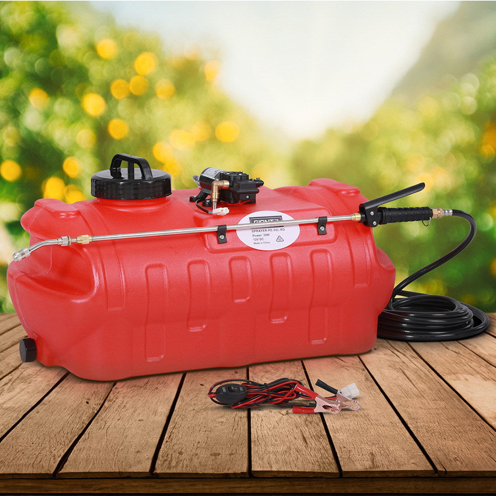 Herbicides: Giantz 50L Weed Sprayer Boom Pump Spot Spray
