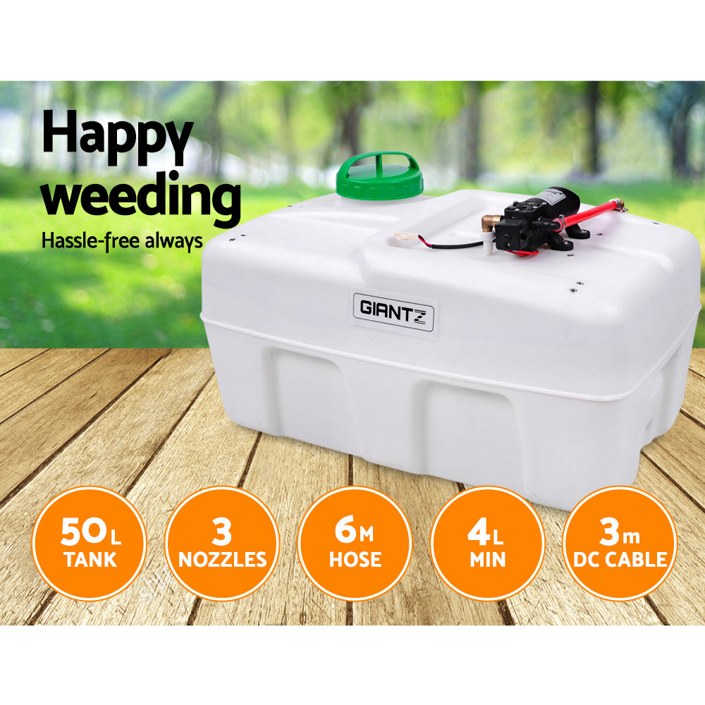 Herbicides: Giantz Weed Sprayer 50L Garden Spray
