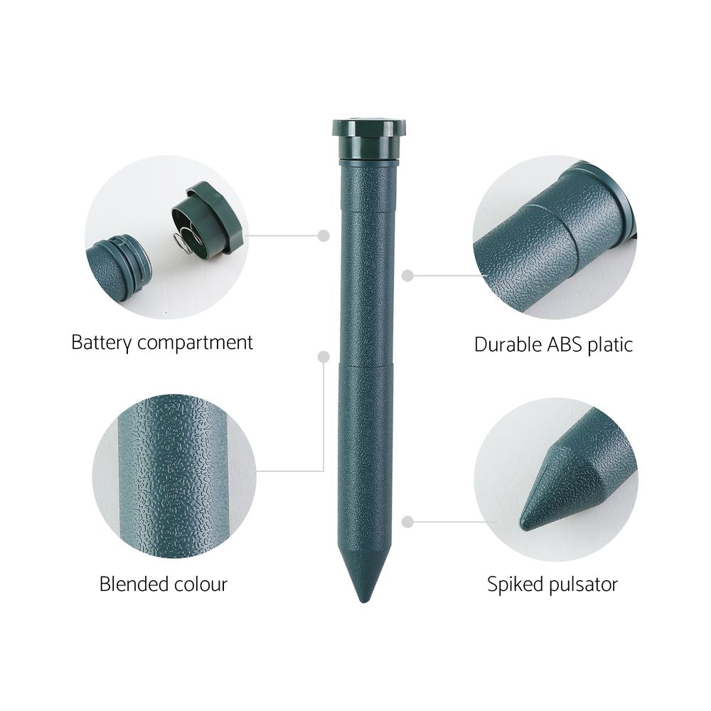 Household Insect Repellents: Gardeon Snake Repeller 10X Multi Pulse Ultrasonic Battery Powered Pest Repellent