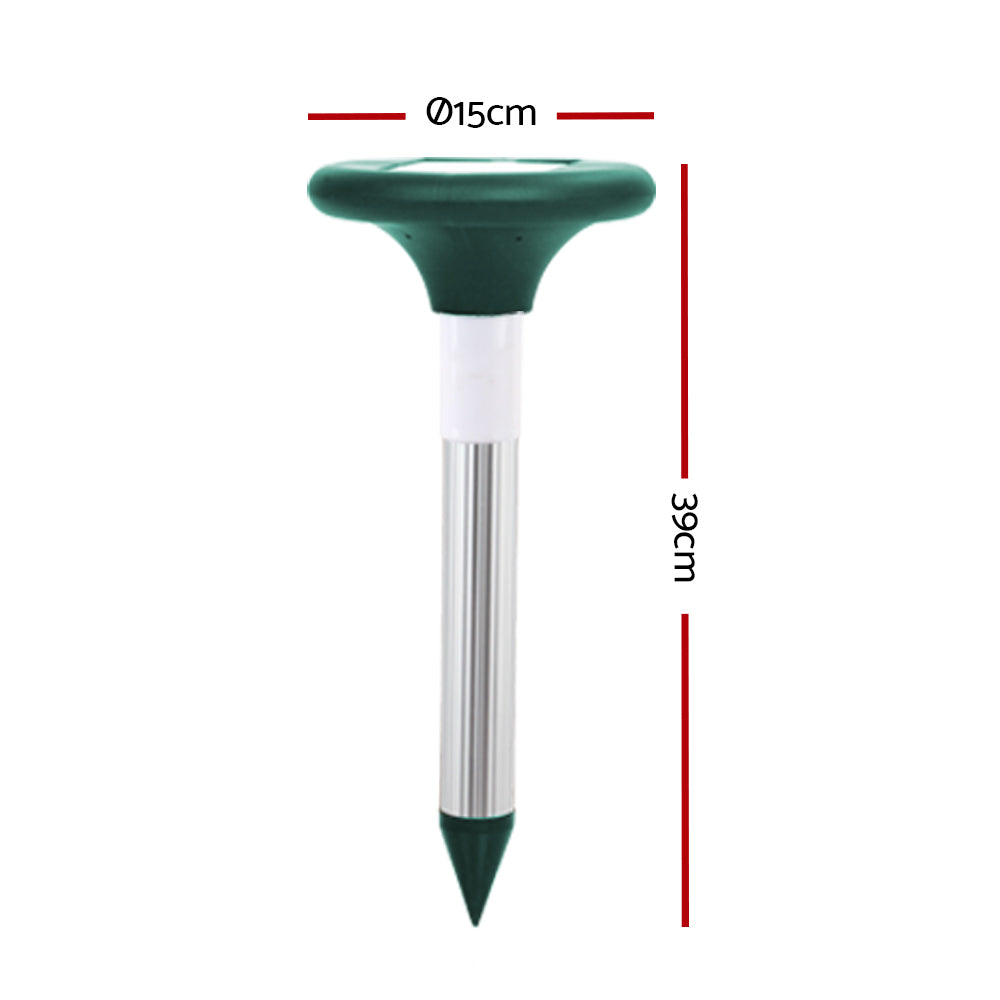 Gardening Tools: Gardeon Snake Repeller Set of 12 Solar LED Pulse Plus Ultrasonic Pest Rodent Repellent