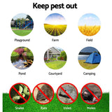 Household Insect Repellents: Gardeon 6X LED Solar Snake Repeller Pulse Plus Ultrasonic Pest Rodent Repellent