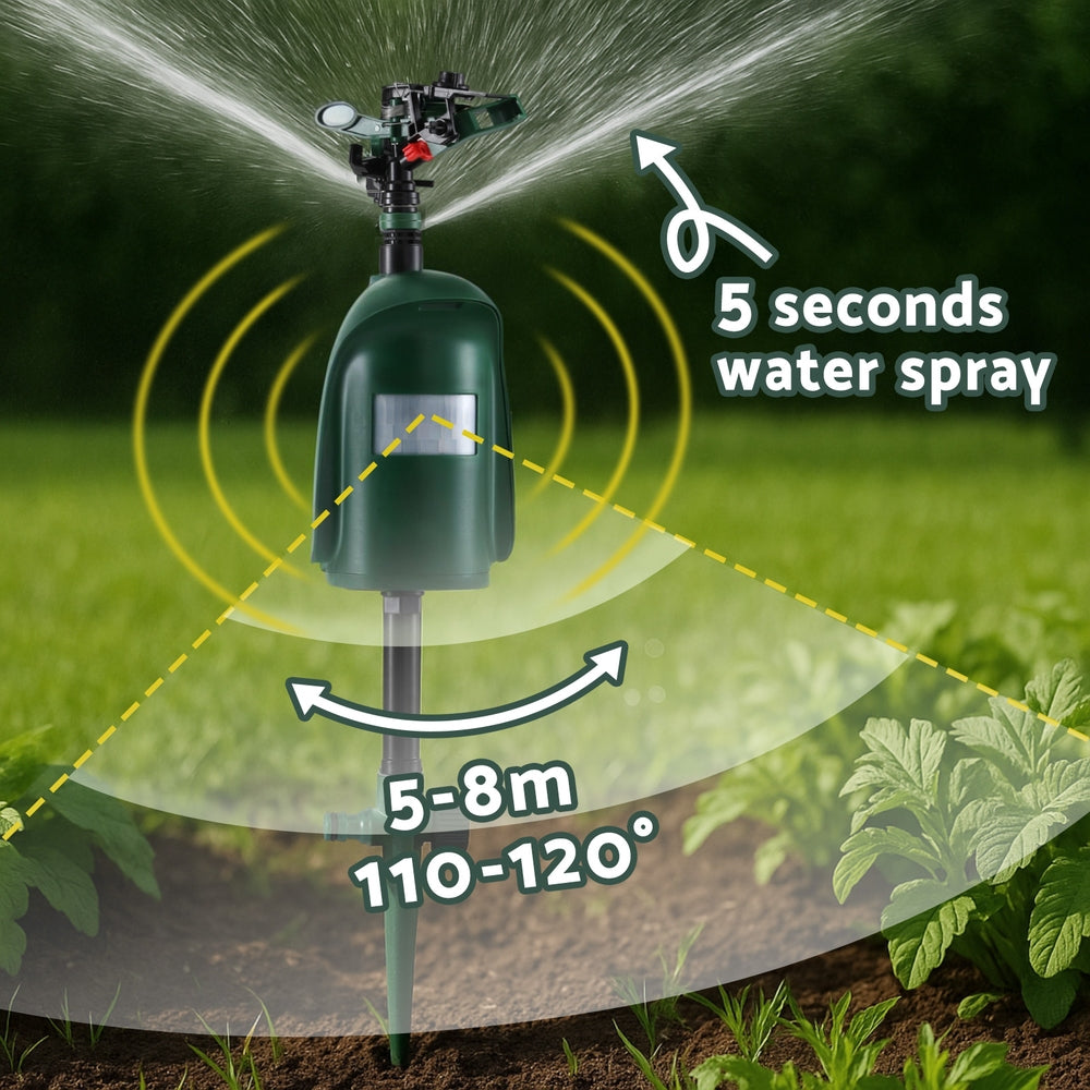 Other Outdoor Lights: Gardeon Snake Repeller Outdoor Water Sprinkler Animal Deterrent