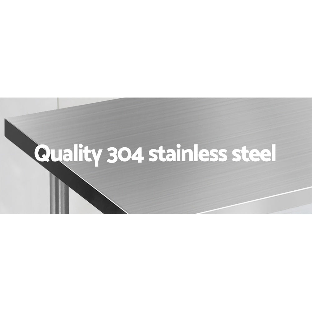 Kitchen Sinks: Cefito 1524x610mm Stainless Steel Kitchen Bench 304