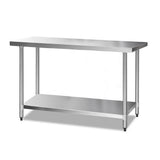 Kitchen Sinks: Cefito 1524x610mm Stainless Steel Kitchen Bench 304