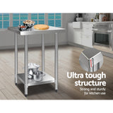 Kitchen Sinks: Cefito 610x610mm Stainless Steel Kitchen Bench 430