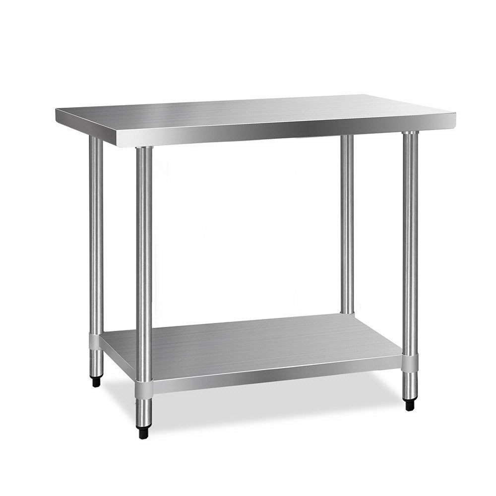 Kitchen Sinks: Cefito 1219x610mm Stainless Steel Kitchen Bench 430