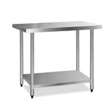 Kitchen Sinks: Cefito 1219x610mm Stainless Steel Kitchen Bench 430
