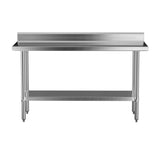Cefito Stainless Steel  Kitchen  Bench w/ Splashback 1500x600MM 430