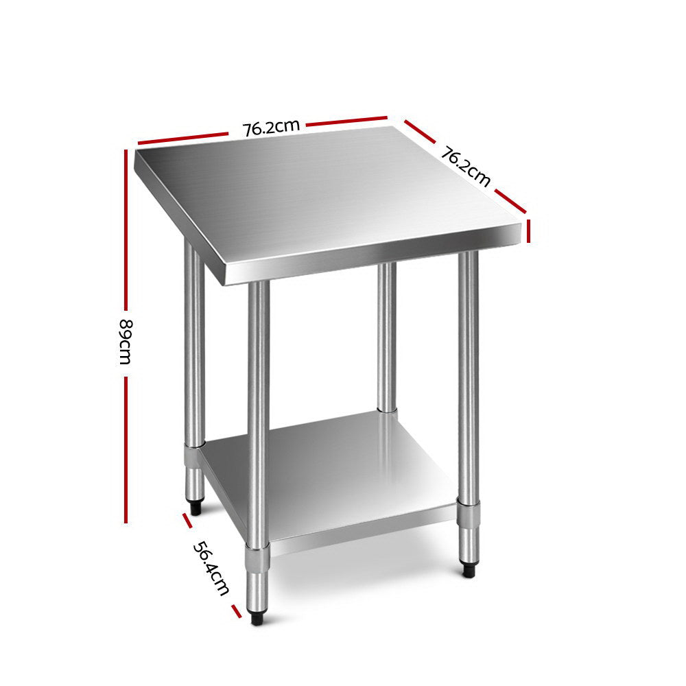 Kitchen Sinks: Cefito 760x760mm Stainless Steel Kitchen Bench 430