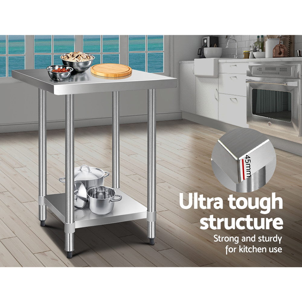 Kitchen Sinks: Cefito 760x760mm Stainless Steel Kitchen Bench 430