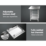Kitchen Sinks: Cefito 760x760mm Stainless Steel Kitchen Bench 430