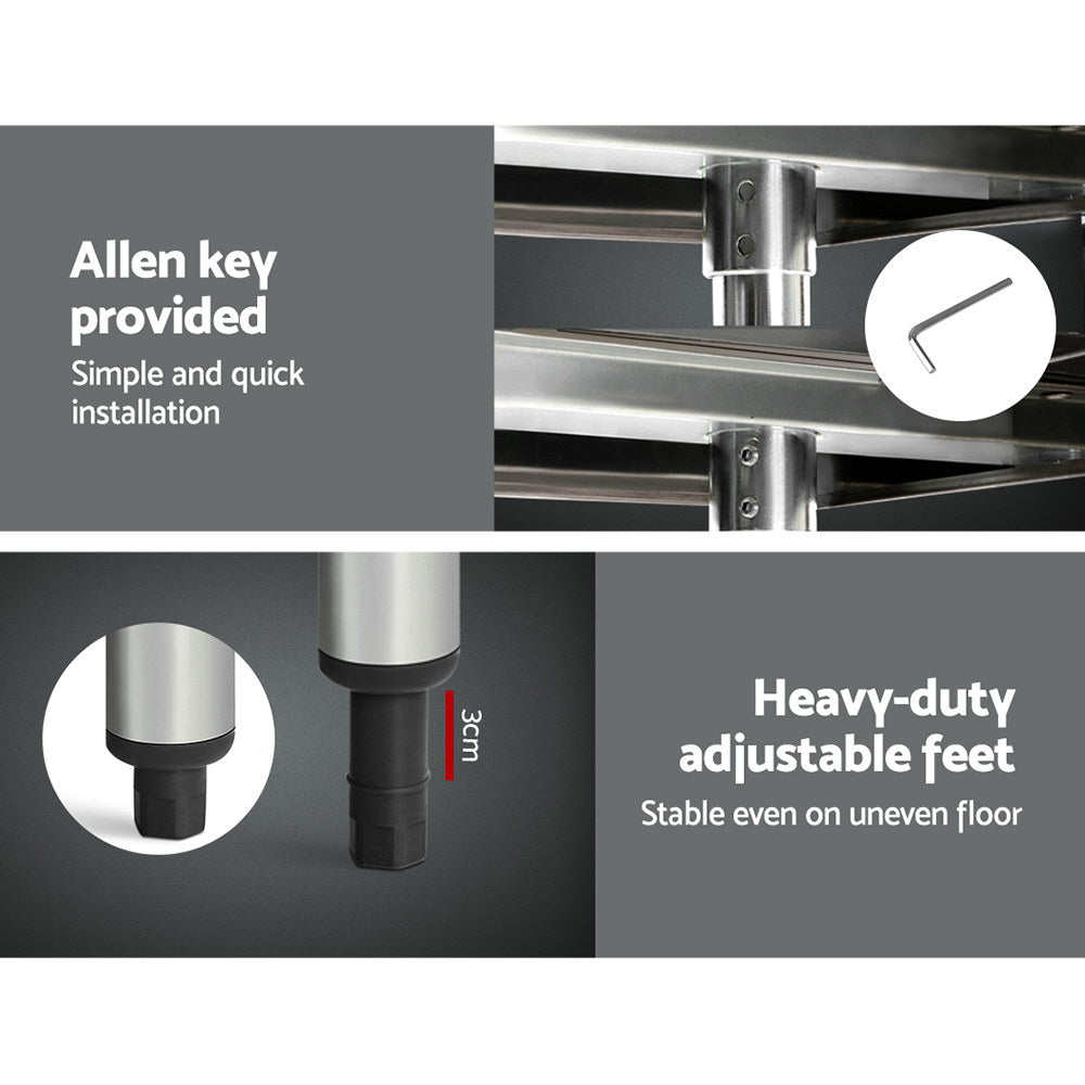 Kitchen Sinks: Cefito 760x760mm Stainless Steel Kitchen Bench 430