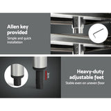 Kitchen Sinks: Cefito 760x760mm Stainless Steel Kitchen Bench with Wheels 430