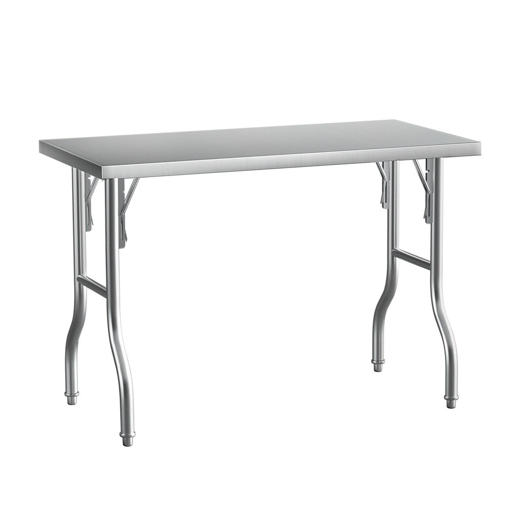 Camp Furniture: Cefito Stainless Steel Kitchen Benches Work Bench Food Foldable 430