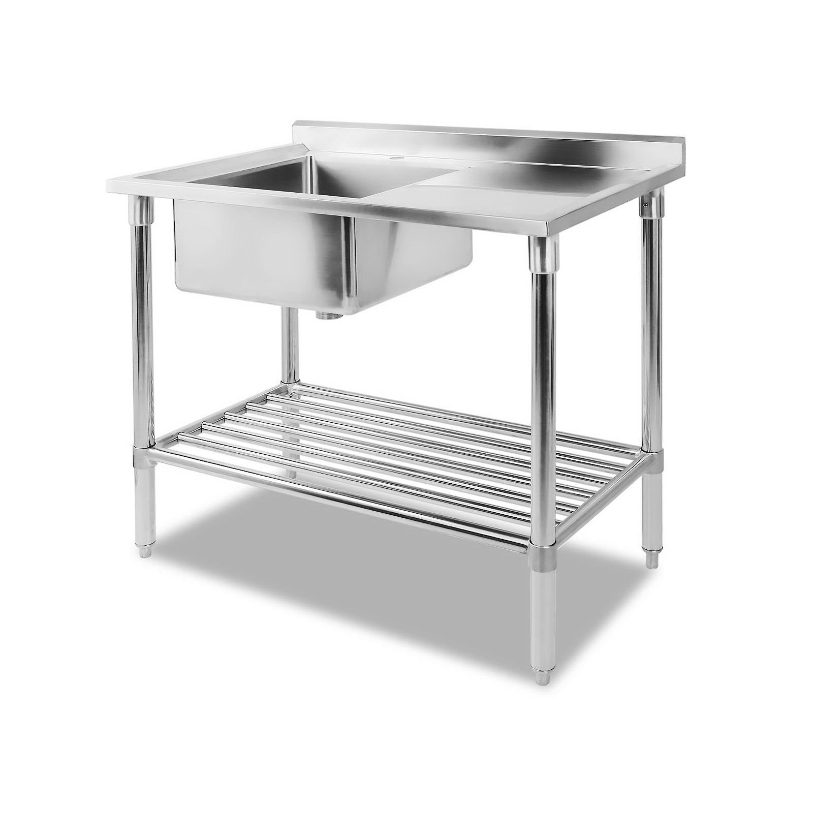 Kitchen Sinks: Cefito 100x60cm Stainless Steel Sink Bench Kitchen 304